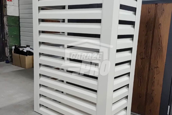 Ogłoszenie - Osłona klimatyzatora – pompy ciepła 100x40x150 cm biały GP705. Zdjęcie 3