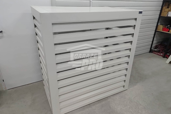 Ogłoszenie - Osłona klimatyzatora – pompy ciepła 120x40x140 cm biały GP708. Zdjęcie 3