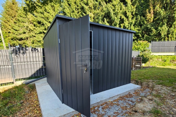 Ogłoszenie - Schowek - domek ogrodowy 3x2m - drzwi - antracyt - dach spad w tył  GP693. Zdjęcie 4