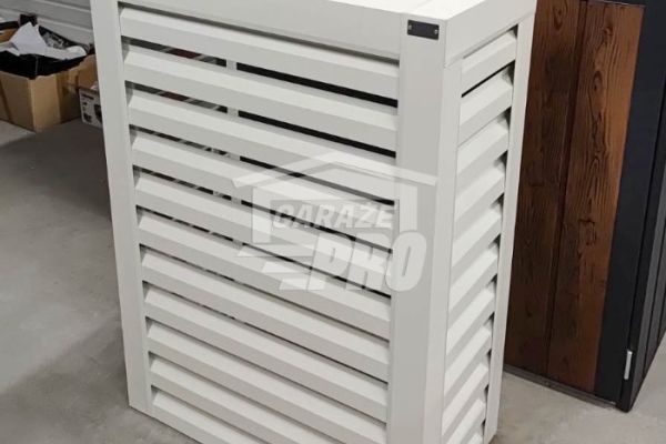 Ogłoszenie - Osłona klimatyzatora – pompy ciepła 100x40x150 cm biały GP705. Zdjęcie 5