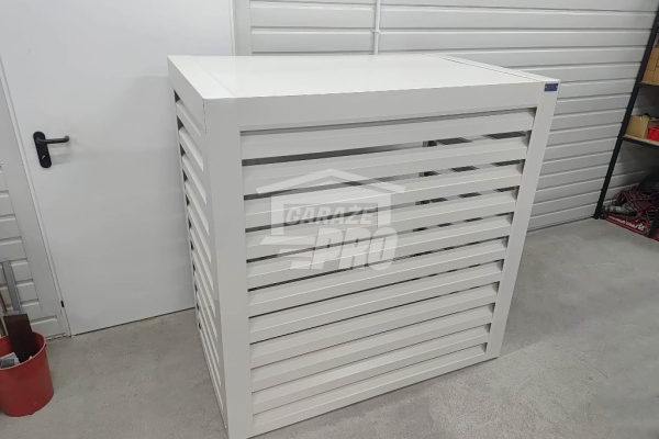 Ogłoszenie - Osłona klimatyzatora – pompy ciepła 120x40x140 cm biały GP708. Zdjęcie 2