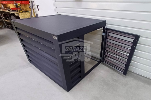 Ogłoszenie - Osłona klimatyzatora – pompy ciepła 90x50x70 cm antracyt – drzwiczki GP702. Zdjęcie 6
