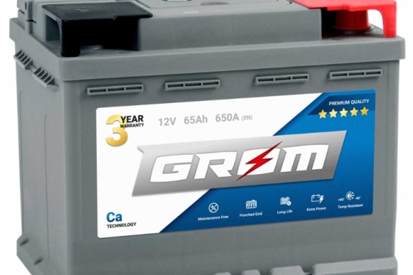 Ogłoszenie - Akumulator 65Ah 650A Grom. Zdjęcie 1