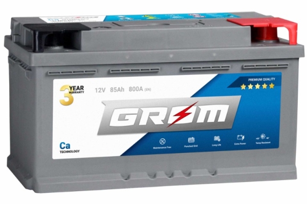 Ogłoszenie - Akumulator 85Ah 800A Grom. Zdjęcie 1