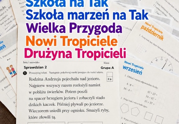 Ogłoszenie - Szkoła, Drużyna, Tropiciele, Przyjaciele, Ale to Ciekawe, Wielka przygoda. Zdjęcie 1