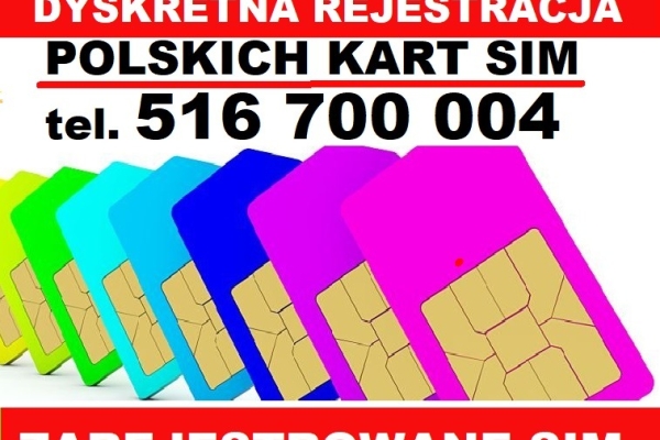 Ogłoszenie - Tychy KARTY SIM ZAREJESTROWANE Aktywne karty polskie startery telefoniczne eSIM Internetowe. Zdjęcie 1