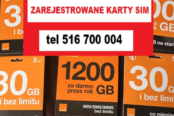 Ogłoszenie - Anonimowa rejestracja kart SIM Play Plus Plusz startery zarejestrowane karty SIM do telefonu Kraków. Zdjęcie 1