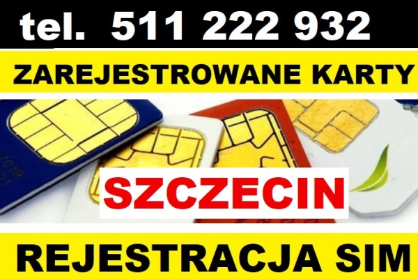 Ogłoszenie - ZAREJESTROWANE KARTY TELEFONICZNE SIM startery prepaid działające rejestracja online SZCZECIN eSIM. Zdjęcie 1