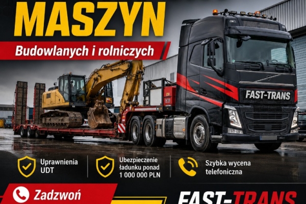 Ogłoszenie - Fast-Trans: szybki transport maszyn. Zdjęcie 1