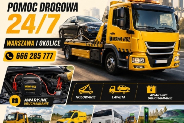 Ogłoszenie - Holowanie i pomoc drogowa - WAWA-HOL. Zdjęcie 1
