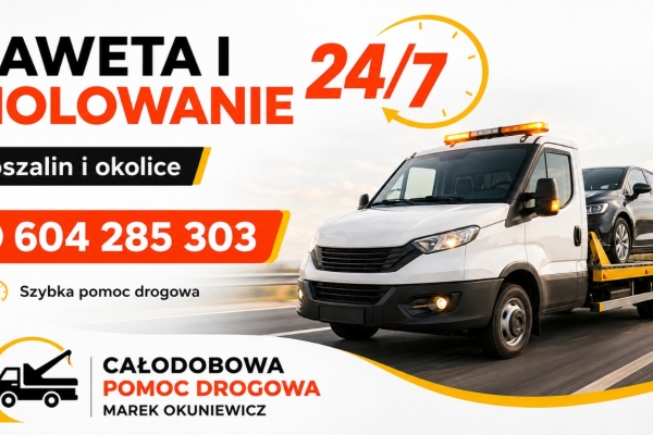 Ogłoszenie - Pomoc drogowa 24h Koszalin – 24/7. Zdjęcie 1