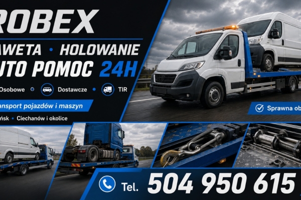 Ogłoszenie - ROBEX - całodobowa pomoc drogowa. Zdjęcie 1