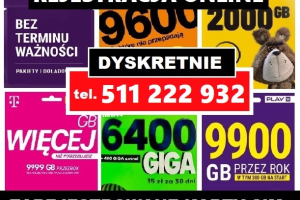 Ogłoszenie - Zarejestrowane karty SIM Sosnowiec startery telefoniczne prepaid aktywne karty działające czeskie. Zdjęcie 1