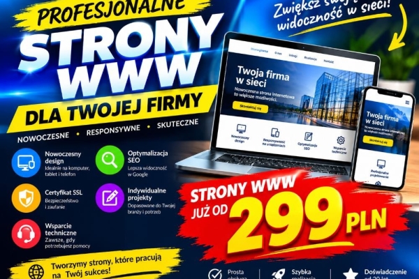 Ogłoszenie - Kompletna strona internetowa za 299 zł, przygotowana pod Google. Zdjęcie 3