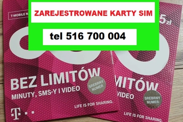 Ogłoszenie - Zarejestrowana karta SIM starter ZDALNE ZAREJESTROWANIE KARTY polskie  anonimowe Białystok. Zdjęcie 1