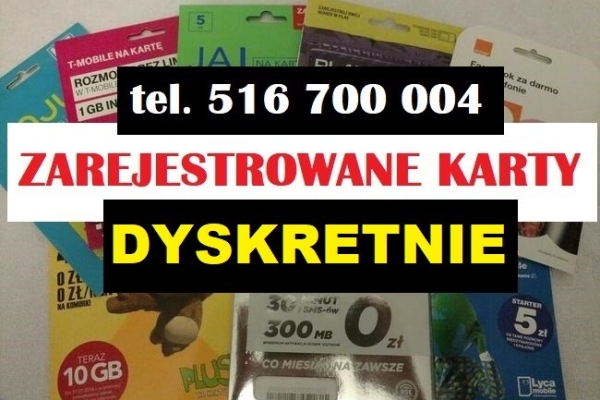 Ogłoszenie - Zdalna rejestracja kart SIM starterów polskich zarejestrowane KARTY SIM Gdynia. Zdjęcie 1