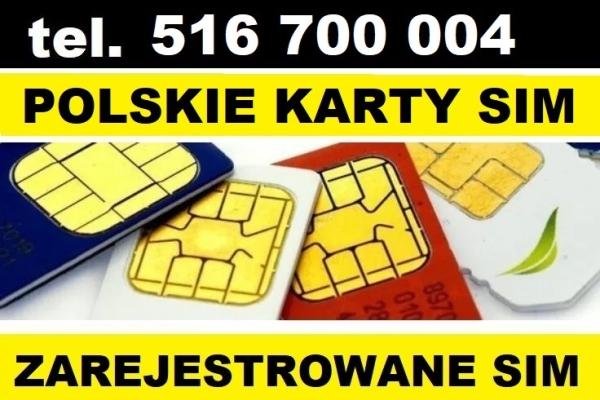 Ogłoszenie - Zarejestrowane karty SIM ZDALNA REJESTRACJA KART polskie startery zarejestrowane SIM. Zdjęcie 1