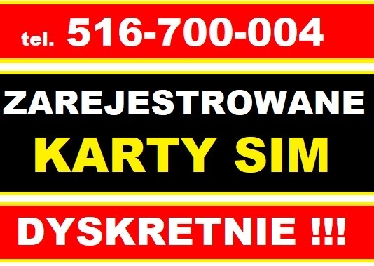 Ogłoszenie - Zarejestrowane karty SIM prepaid polskie startery telefoniczne anonimowe Rejestracja kart SIM online Wrocław. Zdjęcie 1