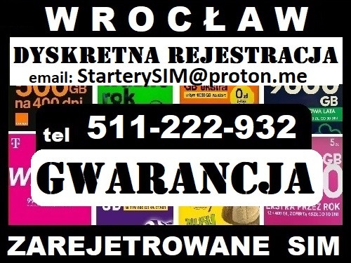 Ogłoszenie - Zarejestrowane startery SIM polskie karty prepaid działające startówki do smartfona iphona Wrocław. Zdjęcie 1