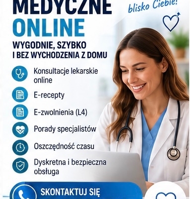 Ogłoszenie - Usługi medyczne online – wygodnie i bez wychodzenia z domu. Zdjęcie 1