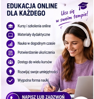 Ogłoszenie - Telenauka – edukacja online dla każdego. Zdjęcie 1