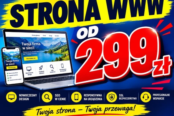 Ogłoszenie - Strony internetowe za 299 zł - wykonanie od A do Z. Zdjęcie 2