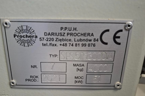 Ogłoszenie - Szczotkarka PROCHERA SPS5-R 1300 CVA. Zdjęcie 2