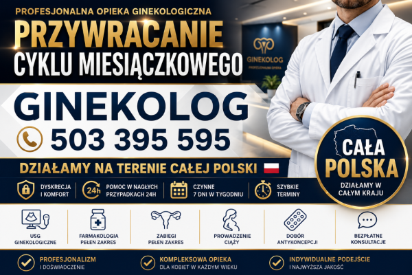 Ogłoszenie - GINEKOLOG Farmakologiczne przywracanie cyklu 24h pilne wizyty nawet dziś. Zdjęcie 1