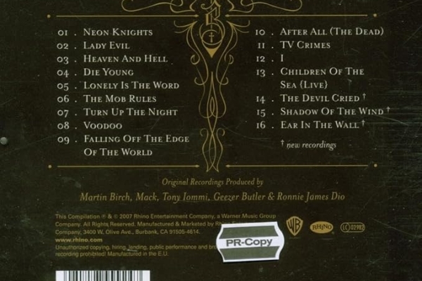 Ogłoszenie - Polecam Kultowy Album Zespołu Black Sabbath The Dio Years -Nowa. Zdjęcie 2