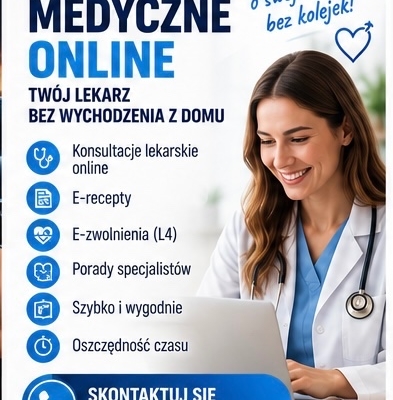 Ogłoszenie - Usługi medyczne online – wygodnie i bez wychodzenia z domu. Zdjęcie 1