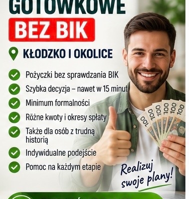 Ogłoszenie - Pożyczki i finansowanie – Ząbkowice Śląskie i okolice. Zdjęcie 1