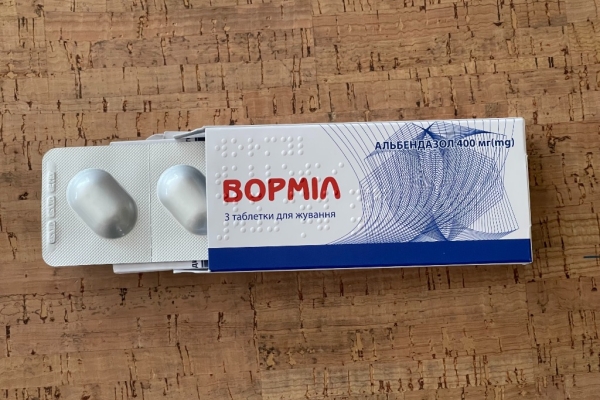 Ogłoszenie - Vormil, Wormil, Ворміл, zawiera Albendazol na pasożyty (Zentel). Zdjęcie 1