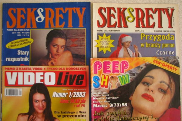 Ogłoszenie - Magazyn dla dorosłych 1997 – 2003 SEKsRETY, Peep Show, Video Life, miesięcznik gazeta. Zdjęcie 1