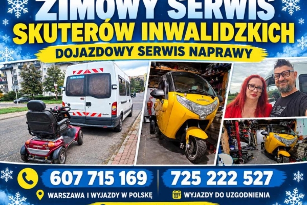 Ogłoszenie - DOJAZDOWY SERWIS SKUTERÓW INWALIDZKICH - ZADBAJ O SPRZĘT ZIMĄ. Zdjęcie 1