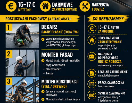 Ogłoszenie - PRACA W NIEMCZECH – ZATRUDNIMY FACHOWCÓW. Zdjęcie 1