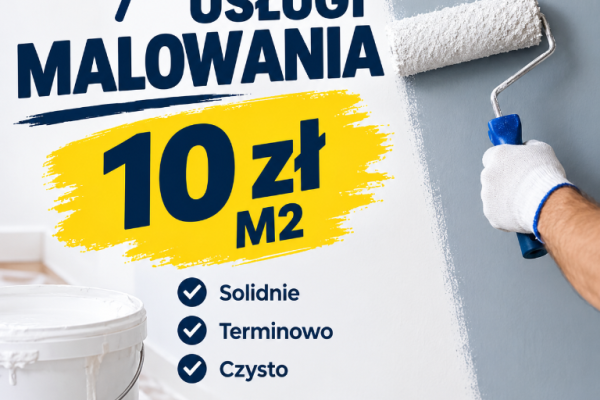 Ogłoszenie - Malowanie ścian/sufitów 10 m2, sprzątanie,demontaż,inny usługi. Zdjęcie 3