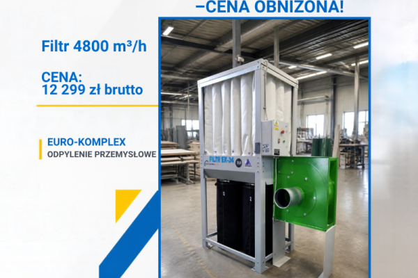 Ogłoszenie - Filtr EK-24 4800 m³/h + WTK-4 | Automatyczne otrzepywanie | OKAZJA. Zdjęcie 1