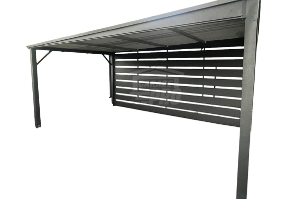 Ogłoszenie - Carport - wiata samochodowa 4x6 m - dodatkowa zabudowa - antracyt - dach spad w tył GP734. Zdjęcie 1