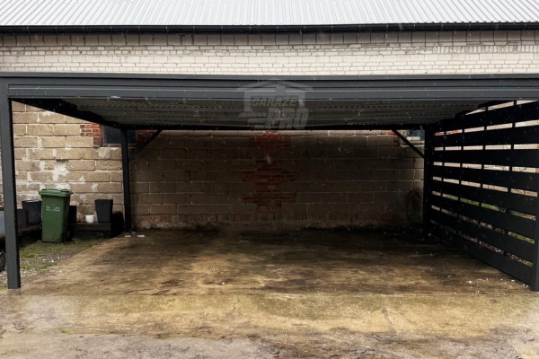 Ogłoszenie - Carport - wiata samochodowa 6x5 m - dodatkowa zabudowa - antracyt - dach spad w tył GP735. Zdjęcie 2