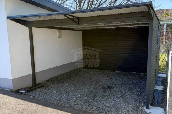 Ogłoszenie - Wiata samochodowa CarPort 4x5 m - antractyt - dodatkowa zabudowa  - dach spad w tył GP736. Zdjęcie 6