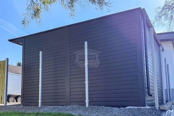 Ogłoszenie - Wiata samochodowa CarPort 4x5 m - antractyt - dodatkowa zabudowa  - dach spad w tył GP736. Zdjęcie 2