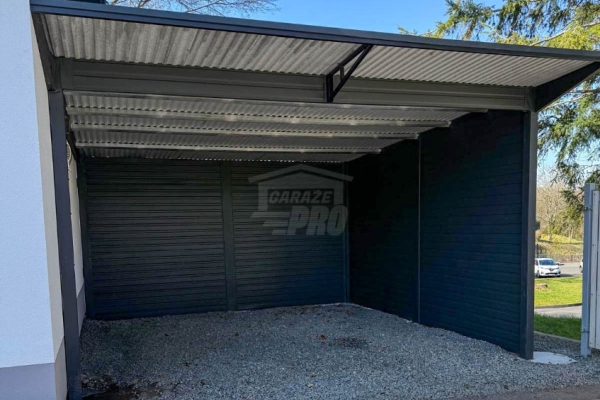 Ogłoszenie - Wiata samochodowa CarPort 4x5 m - antractyt - dodatkowa zabudowa  - dach spad w tył GP736. Zdjęcie 7