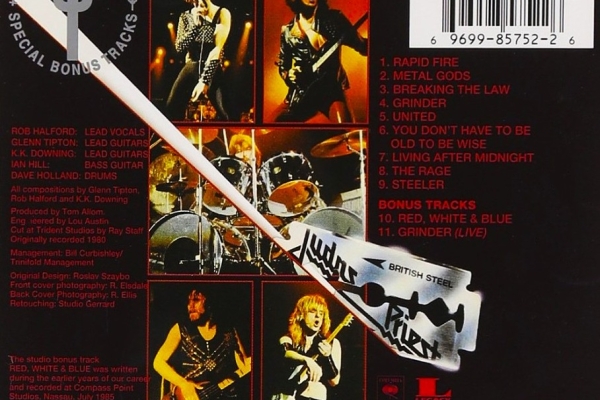 Ogłoszenie - ⭐Polecam Kultowy Album CD Zespołu Heavy Metalowego Judas Priest -  Album  British Steel. Zdjęcie 2