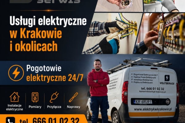 Ogłoszenie - Usługi elektryczne Kraków - instalacje. Zdjęcie 1