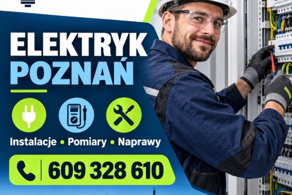 Ogłoszenie - Elektryk Poznań – od projektu instalacji po pomiary. Zdjęcie 1
