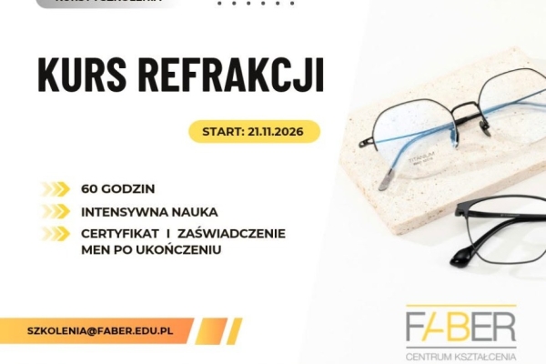 Ogłoszenie - Kurs refrakcji w Krakowie. Zdjęcie 1