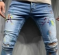 Ogłoszenie - jeansy Skinny Fit z farbą paint - 119,00 zł