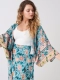 Ogłoszenie - Nowe kimono narzutka L 40 boho hippie bohemian kolorowe kwiaty - 50,00 zł