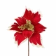 Ogłoszenie - Świąteczny kwiat dekoracyjny z welwetowej tkaniny oraz koronki - 14,32 zł