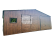Ogłoszenie - Garaż blaszany 9x6 2x Brama okno   drewnopodobny  Dach dwuspadowy GP139 - Słupsk - 17 270,00 zł